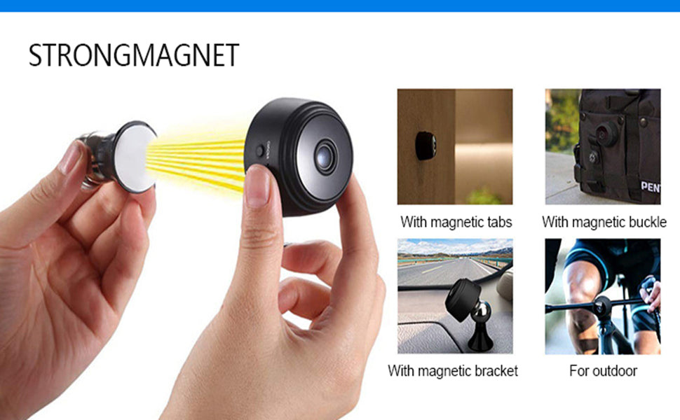 Mini Cámara Wifi HD + Soporte 360°