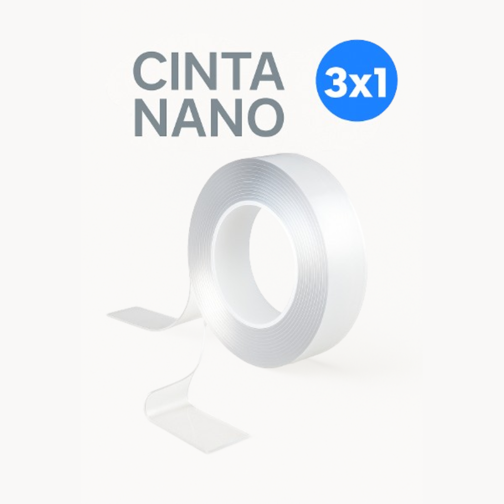 Cinta Doble Faz Pack 3x1 Lavable y Reutilizable
